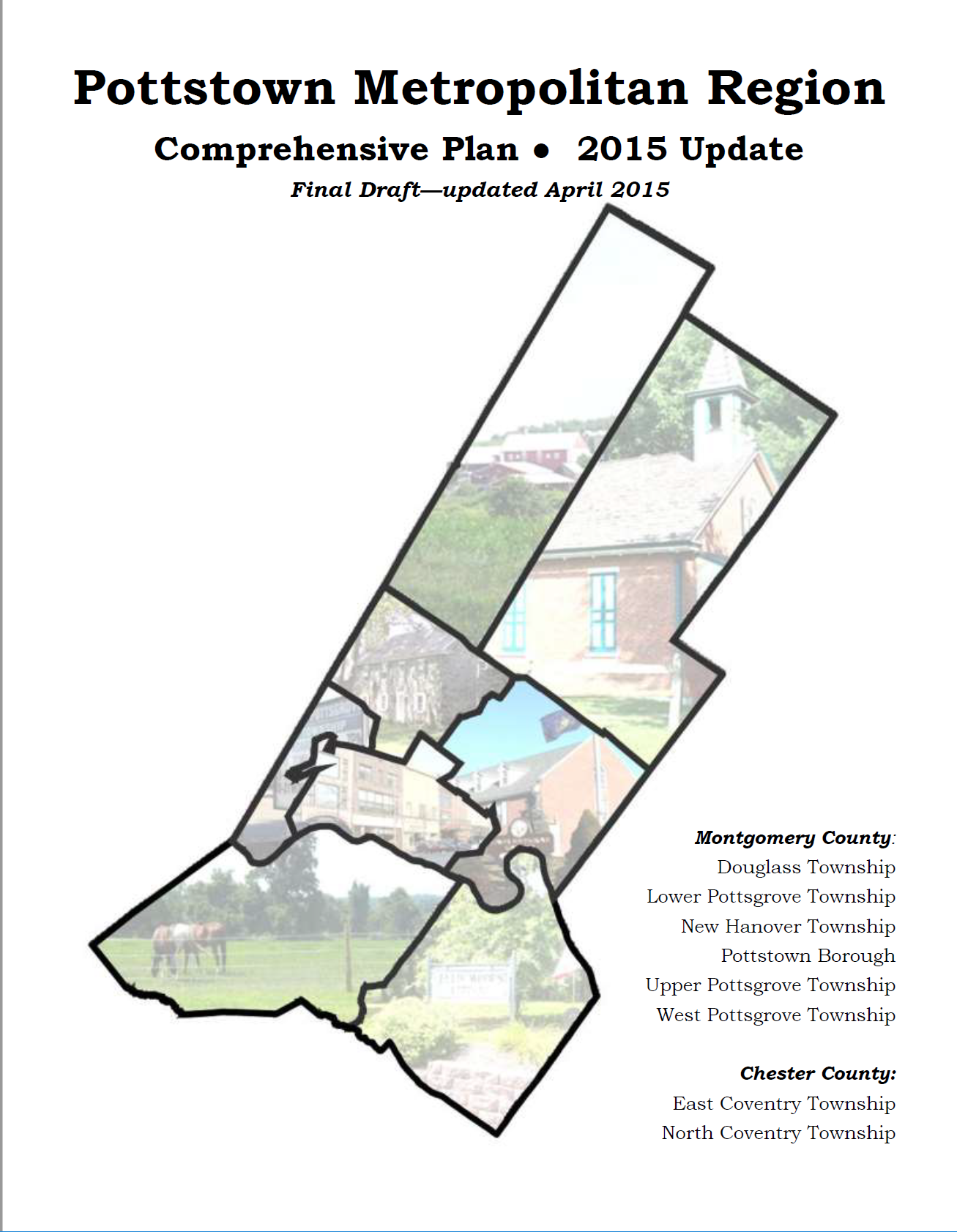 Pottstown Metropolitian Region Comprehensive Plan Cover